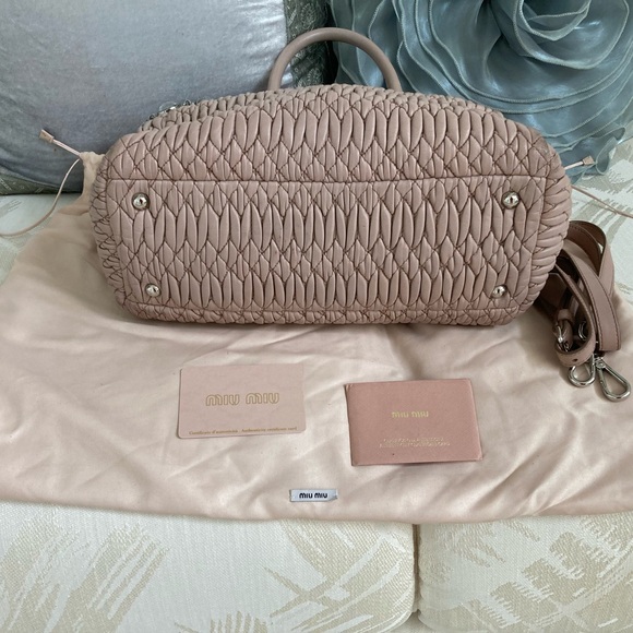 Miu Miu Matelasse nappa crystal handbag/cross-body - Picture 11 of 14